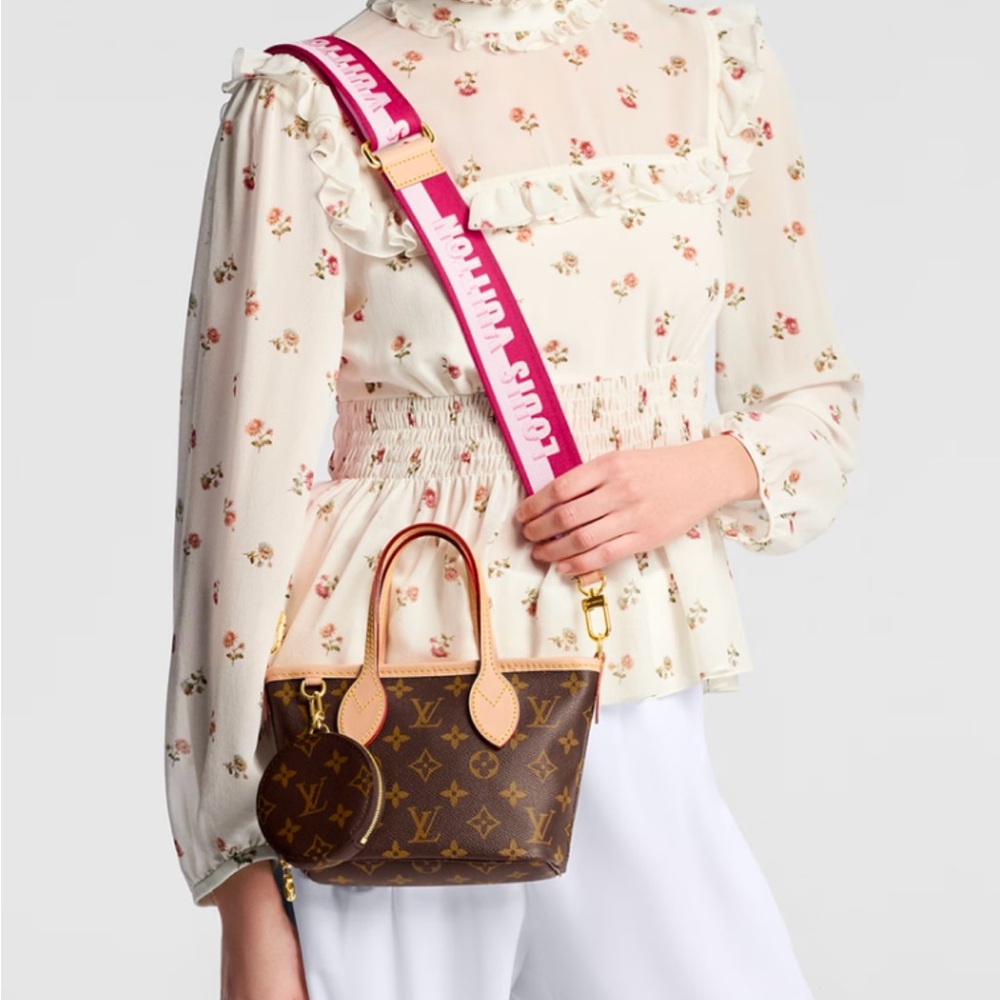 Louis Vuitton pink peony sporty strap bandoulerie